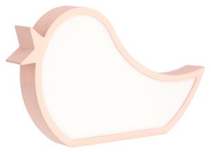 Lampada da tavolo LED per bambini BIRD LED/12W/230V rosa