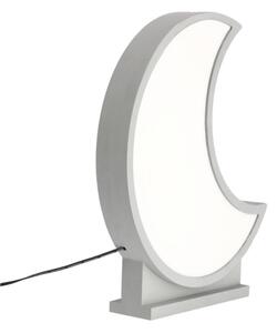 Lampada da tavolo LED per bambini MOON LED/12W/230V grigia