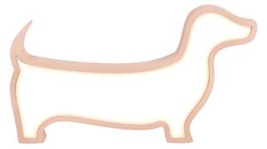 Lampada da tavolo LED per bambini DOG LED/12W/230V rosa