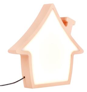Lampada da scrivania per bambini HOUSE LED/10W/230V rosa