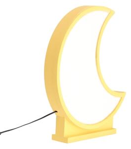 Lampada da scrivania LED per bambini MOON LED/12W/230V gialla