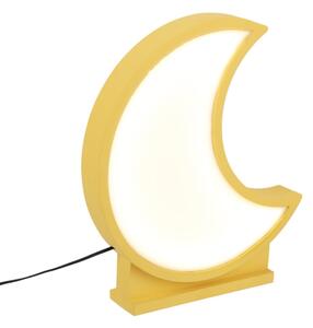 Lampada da scrivania LED per bambini MOON LED/12W/230V gialla