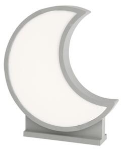 Lampada da tavolo LED per bambini MOON LED/12W/230V grigia