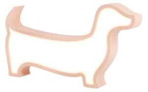 Lampada da tavolo LED per bambini DOG LED/12W/230V rosa