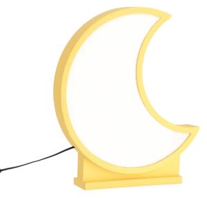 Lampada da scrivania LED per bambini MOON LED/12W/230V gialla