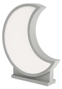Lampada da tavolo LED per bambini MOON LED/12W/230V grigia