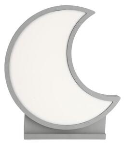 Lampada da tavolo LED per bambini MOON LED/12W/230V grigia