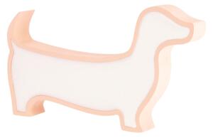 Lampada da tavolo LED per bambini DOG LED/12W/230V rosa