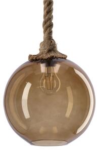 Lampadario su cavo SHEDON 1xE27/40W/230V beige fumo