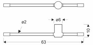 Applique LED BATUTA LED/14W/230V oro