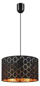 Lampada a sospensione con cavo ULLE 1xE27/15W/230V, nera