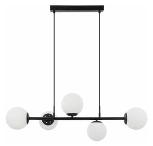 Lampadario a sospensione con cavo MADDIE 5xE14/5W/230V, nero