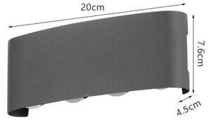 Brilagi - Lampada da parete LED per esterni FLAREBOX LED/8W/230V antracite IP65
