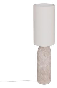 Atmosphera - Lampada da terra KEYAH 1xE27/40W/230V 111 cm grigia