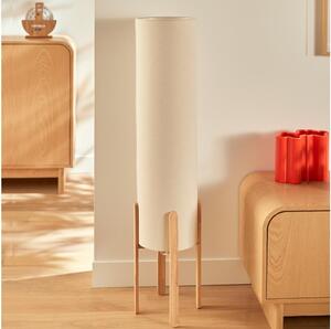 Atmosphera - Lampada da terra KEYAH 1xE27/25W/230V in legno di hevea