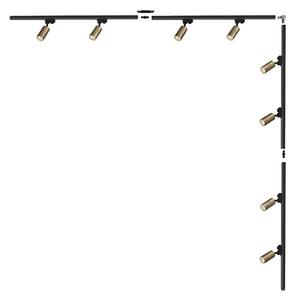 Zuma Line 3582 - Faretto per sistema a binario TUBE 8xGU10/35W/230V nero/oro