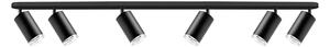 Plafoniera da bagno LED RGBW dimmerabile TURYN 6xGU10/6,5W/230V IP44 nero