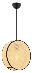 Lampada a sospensione con cavo BIG DRUM 1xE27/60W/230V beige/nero