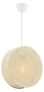 Lampadario a sospensione su cavo BIG DRUM 1xE27/60W/230V crema