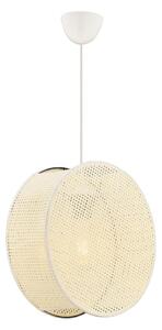 Lampada a sospensione con cavo BIG DRUM 1xE27/60W/230V color crema