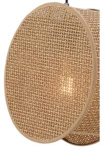 Lampadario a sospensione con cavo BIG DRUM 1xE27/60W/230V marrone
