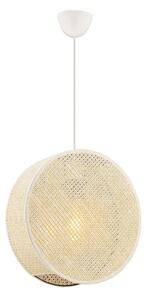 Lampadario a sospensione su cavo BIG DRUM 1xE27/60W/230V crema