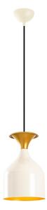 Lampada a sospensione SIVANI 1xE27/40W/230V bianco/ramato