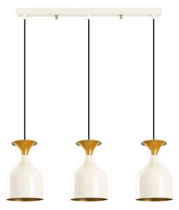 Lampadario sospeso con cavo SIVANI 3xE27/40W/230V bianco/rame