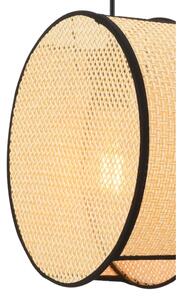 Lampada a sospensione con cavo BIG DRUM 1xE27/60W/230V beige/nero