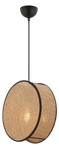 Lampada a sospensione con cavo BIG DRUM 1xE27/60W/230V marrone/nero