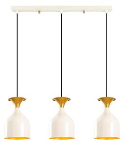Lampadario sospeso con cavo SIVANI 3xE27/40W/230V bianco/rame