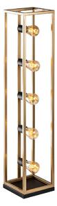 Lampada da terra KAFES 5xE27/40W/230V dorata