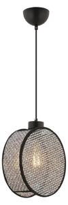 Lampadario a sospensione DRUM 1xE27/60W/230V grigio/nero
