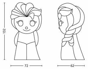 Philips 71768/03/16 - Lampada LED per bambini Disney Elsa LED/0,3W/3V
