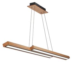 Lampadario LED a sospensione su cavo SENTO LED/19W/230V in legno