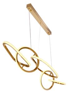 Lampadario a sospensione con cavo LED ANNELI LED/45W/230V 125 cm Oro