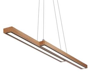 Lampadario LED a sospensione su cavo SENTO LED/19W/230V in legno