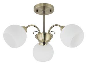 Lampadario a stelo NESTOR 3xE27/40W/230V ottone