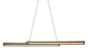 Lampadario LED a sospensione su cavo SENTO LED/19W/230V in legno