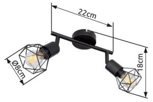 Brilagi - Faretto CAGE 2xE14/40W/230V
