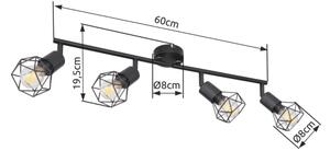 Brilagi - Faretto CAGE 4xE14/40W/230V