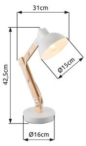 Brilagi - Lampada da tavolo FOCUS 1xE27/40W/230V bianca