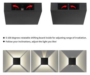 Brilagi - Applique da parete per esterni a LED QUADRAY LED/4W/230V nero IP65