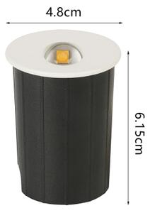Brilagi - Lampada da incasso a LED per esterni STAIRDOT LED/2W/230V bianca IP65 rotonda