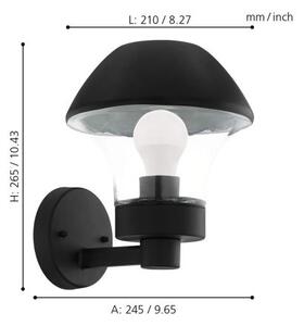 Eglo 33567 - Applique da esterno LED dimmerabile VERLUCCA-C 1xE27/9W/230V IP44