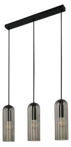Nordlux - Lampadario a sospensione su cavo MIELLA 3xE27/25W/230V nero/fumé