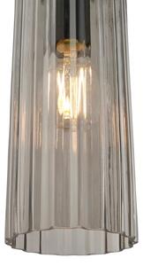 Nordlux - Lampadario a sospensione su cavo MIELLA 3xE27/25W/230V nero/fumé