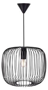 Nordlux - Lampada a sospensione BERONI con cavo 1xE27/60W/230V, nero, diam. 40 cm