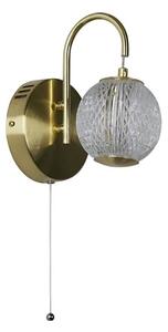 Searchlight 51481SB - ALLURE Lampada da parete a LED LED/5W/230V