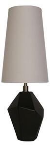 Searchlight EU88250BK - Lampada da tavolo APEX 1xE27/60W/230V nero/grigio